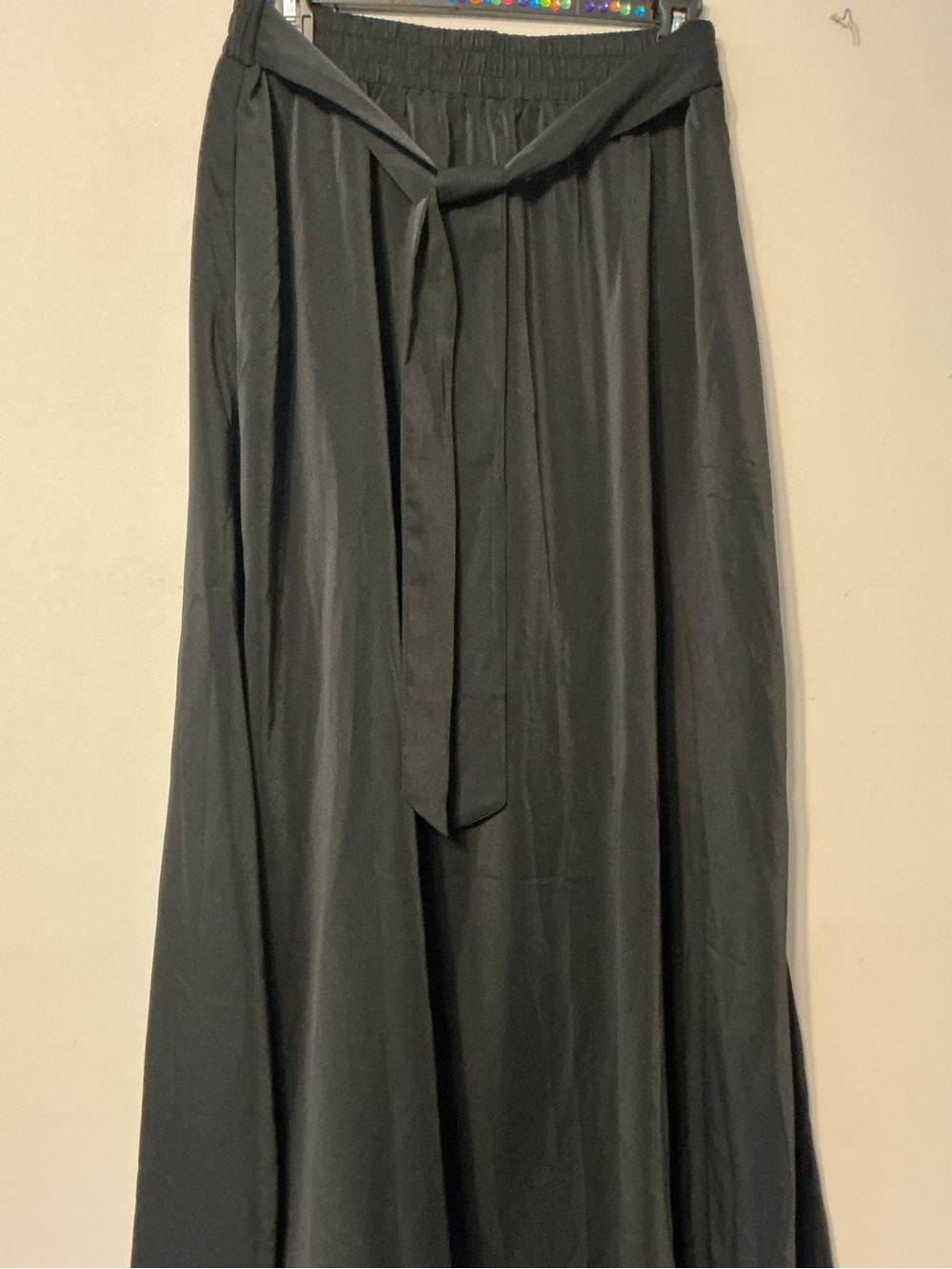 Classic Black Maxi Skirt - Women's Flowing A-Line